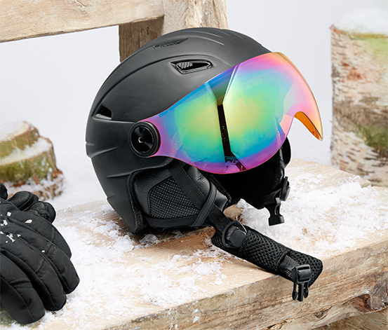 Hardshellová lyžařská a snowboardová helma se štítkem proti slunci 365027 z  e-shopu Tchibo.cz