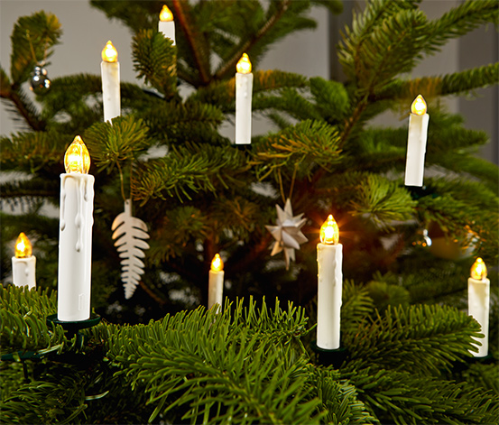 Svíčky s LED na vánoční stromeček, 10 ks 348990 z e-shopu Tchibo.cz