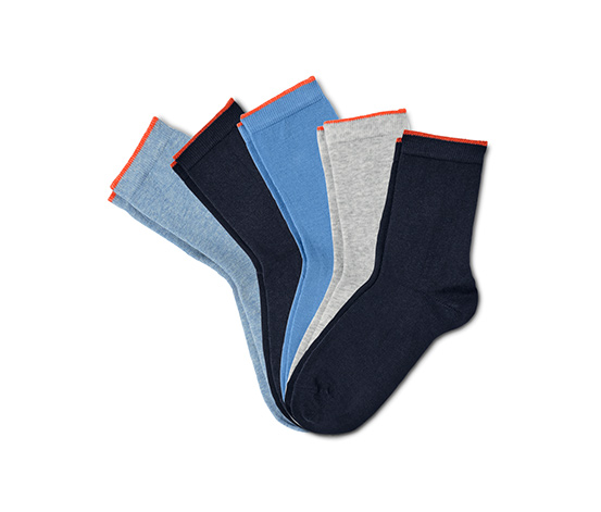 Ponožky, 5 páry, modré 626349 z e-shopu Tchibo.cz