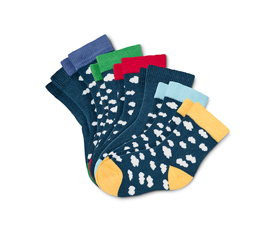 Dětské ponožky z biobavlny, 7 párů 629184 z e-shopu Tchibo.cz