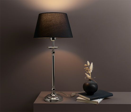 Stojací lampa s textilním stínítkem 604105 z e-shopu Tchibo.cz