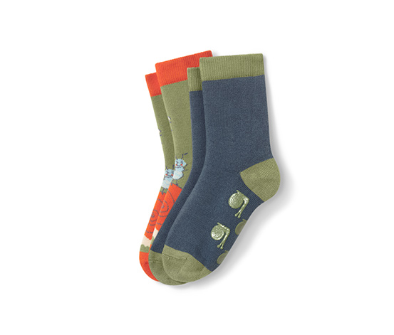 Dětské protiskluzové ponožky, 2 páry 656695 z e-shopu Tchibo.cz