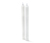 Dlouhé svíčky z pravého vosku s LED, 2 ks, perleťově bílé