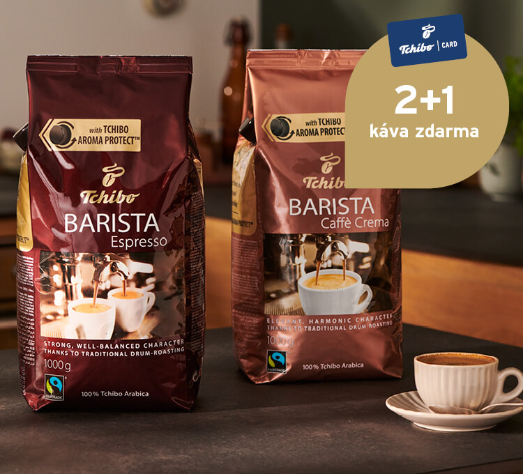 Nakupujte espresso a caffè crema – jako zrnkovou kávu – v Tchibo